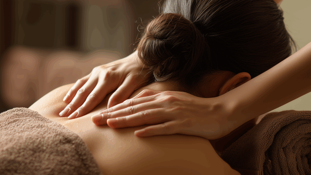 deep tissue massage woman