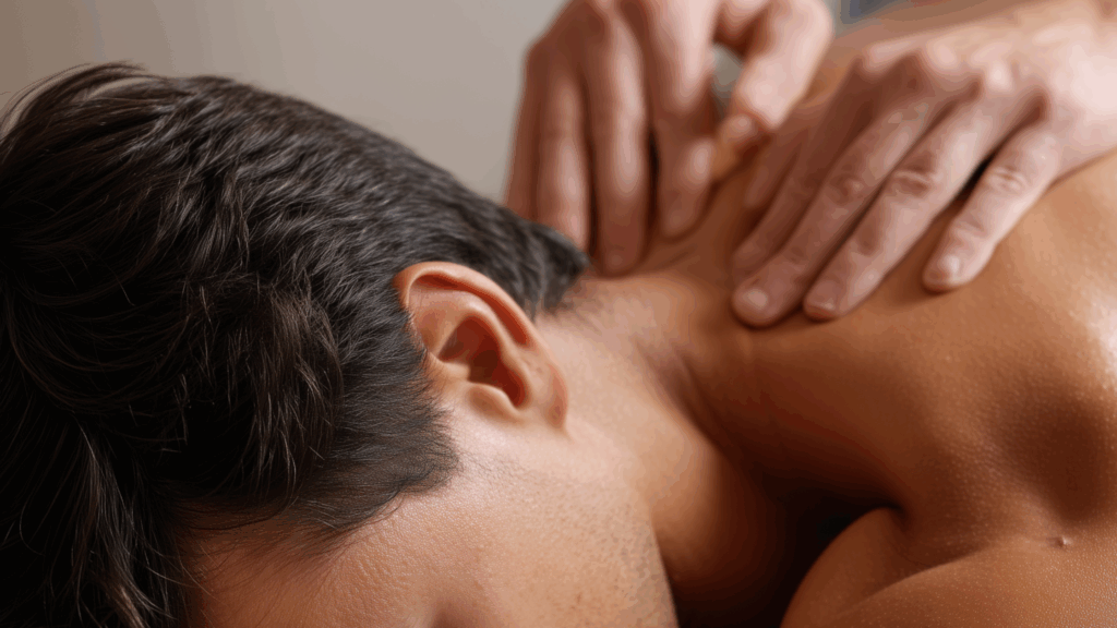 swedish massage young man
